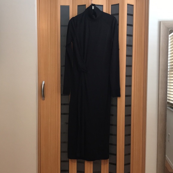 Rag & Bone Draped Shaw Midi Dress - Picture 5 of 6